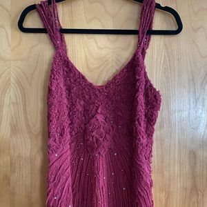 Funky Red/Maroon party dress by Lapetina & Lomeli